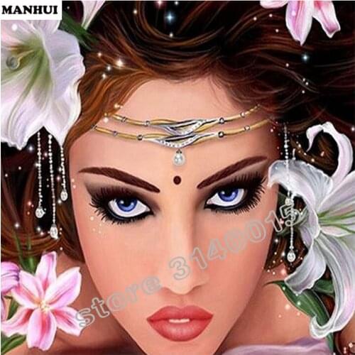 Daimond painting beauty picture diy Cross stitch Kits needlework mosaic Diamonds Embroidery Home Decoration wall sticker BEF155