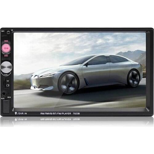 Car Audio Double Din, Touchscreen, Bluetooth, DVD/CD/MP3/USB/SD AM/FM Car Stereo, 7 Inch Digital LCD Monitor, Wireless Remote