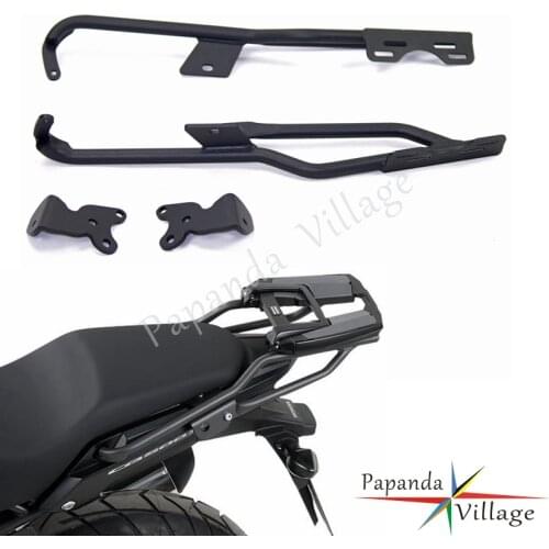 Papanda Motorcycle Black Steel Rear Luggage Rack Carrier Bracket Holder Support Shelf For Honda CB500X CB500XA 2013-2016