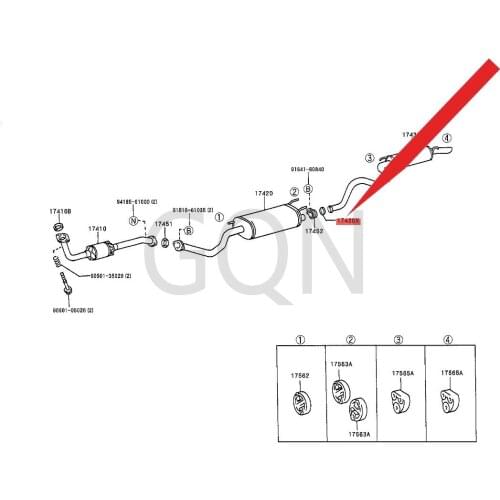 Central exhaust pipe gasket 1998-Toy ota LAN DCR UIS ER exhaust pipe interface gasket exhaust interface gasket