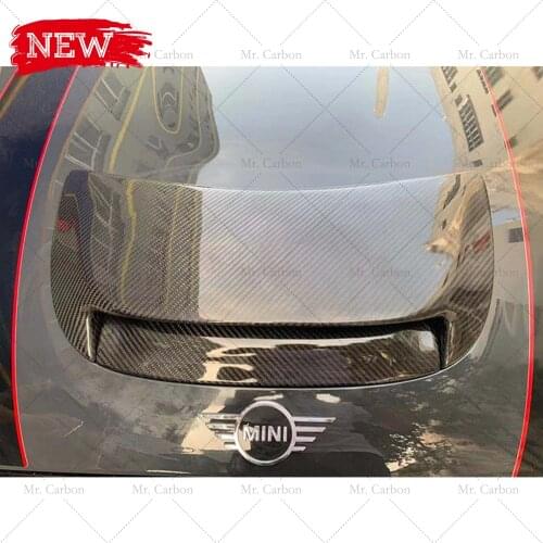 FOR MINI F55 F56 COOPER S GIOMIC STYLE CARBON FIBER SCOOP TRIM BODY KIT TUNING PART F55 F56 CARBON HOOD AIR INTAKE VENT RACING