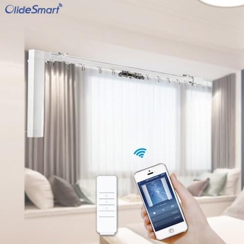 Smart Electric Curtain Motor Intelligent Phone App Control Curtain Motor Alexa Google Assistance Workable