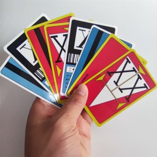 Lucashan Anime Hunter x Hunter License Gon Freecss Kurapika Killua Zoldyck Blue 1-2 Star PVC Card Cosplay Prop Sticker Kids Toy