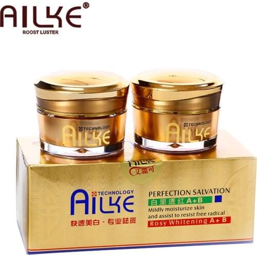 AILKE Hot Selling Repair Whitening Soothes Facial Cream Set With Day And Night Face Cream