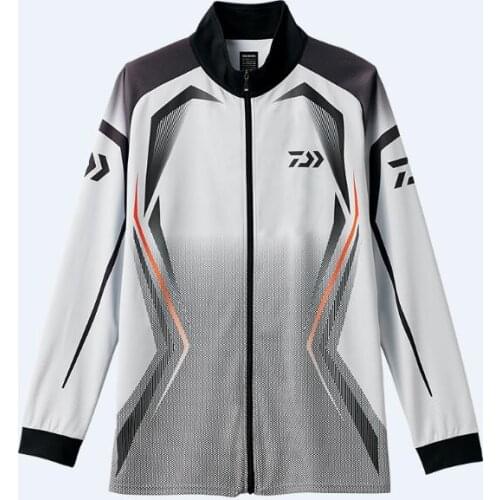 New Daiwa Fishing Clothes Sport Outdoor Long Sleeve Fishing Hiking Shirt Profesional Quick Dry Sun Anti-UV Fishing Clothing