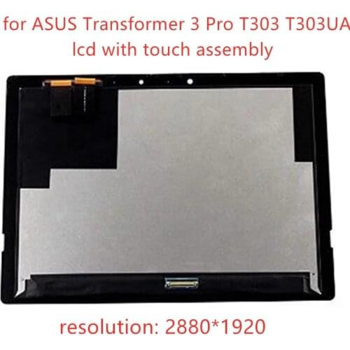 Original 12.6" LCD+Touch Screen Digitizer Assembly replacement for ASUS Transformer 3 Pro T303 T303UA WQHD+ 2880*1920