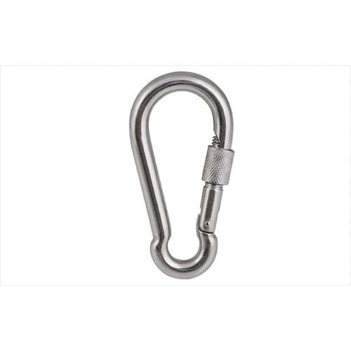 Rock Climbing Safety Buckle Quick Hanging Mountaineering Buckle Quick/Slow Falling Safety Spring Buckle Stainless Steel 2PCS
