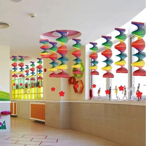 2021 Rainbow Wind Spinner Mobile Chime Lawn Wind Spiral Party Home Decor Colorful Rainbow DIY Outdoor Garden Ornament Hot Sale