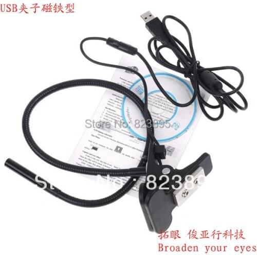 Broaden your eyes USB 5M COMS water-proof IP66 borescope Clip and magnet dual purpose diagnostic endoscope camera