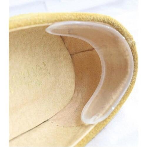 1 Pair Silicone Insoles For Shoes Anti Slip Gel Pads Foot Care Protector For Heel Rubbing Cushion Pads Shoes Insoles Insert