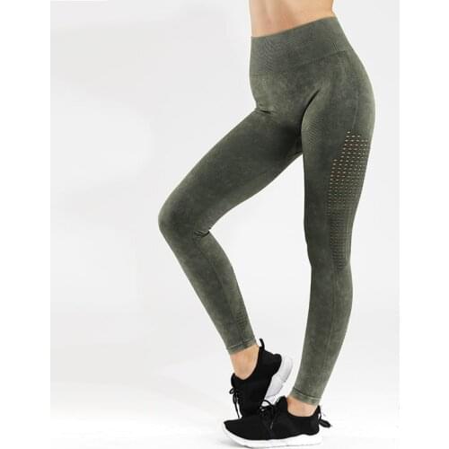 Sports Pants Gym Leggings Yoga Seamless Pants Frosted Retro Stretchy High Waist Fitness Leggings Joggers Running Pants Women