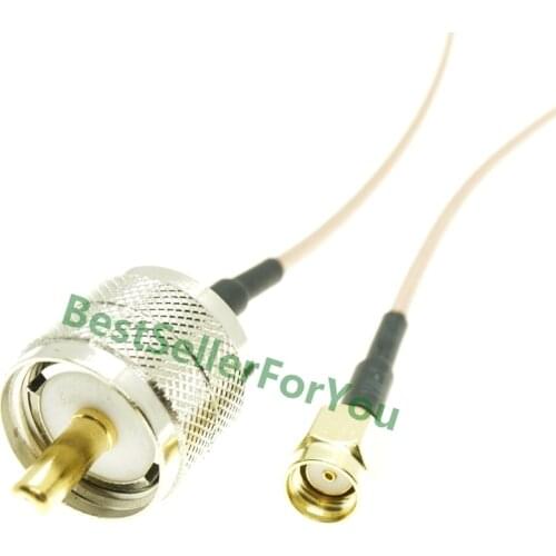 UHF MALE Female SO239 PL259 To RP SMA Male Connector Plug Crimp RG316 Cable Jumper Pigtail