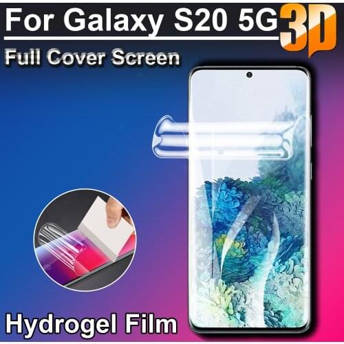 Ultra Clear Soft LCD Full Cover Screen Protectors For Samsung Galaxy S10 S20 5G Lite S10e S20+Plus S20 Ultra Fe 5G Hydrogel Film