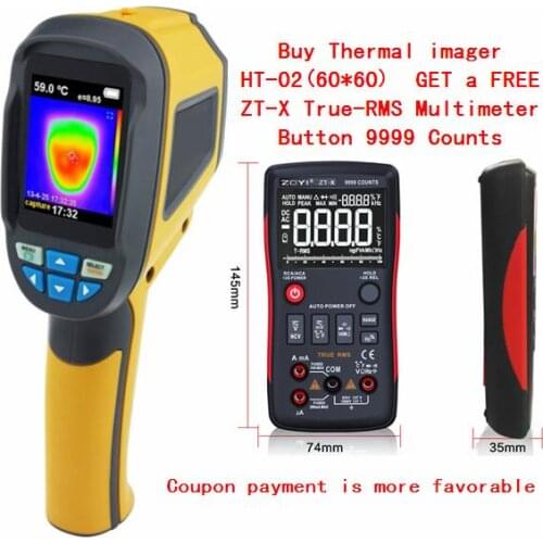 Lightning Delivery in Stock HT02 HT02D Professional Handheld Thermal Imaging Camera Portable Infrared Imaging Device HT-02D
