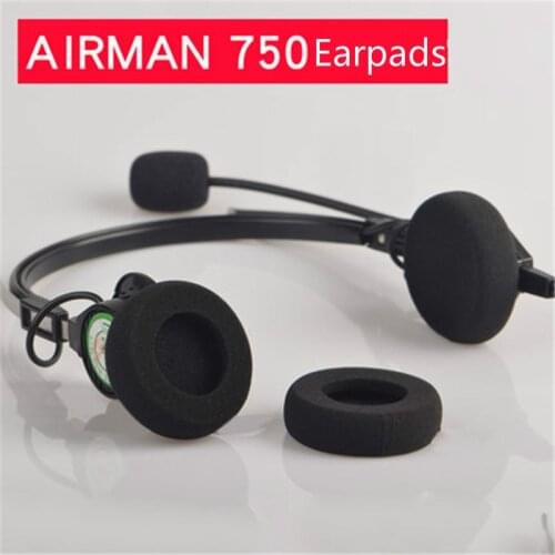 High-quality Headset Foam Cusion Replacement for TELEX AIRMAN 750 Pilot Headphone Earpads Soft Sponge Cover Comfortable