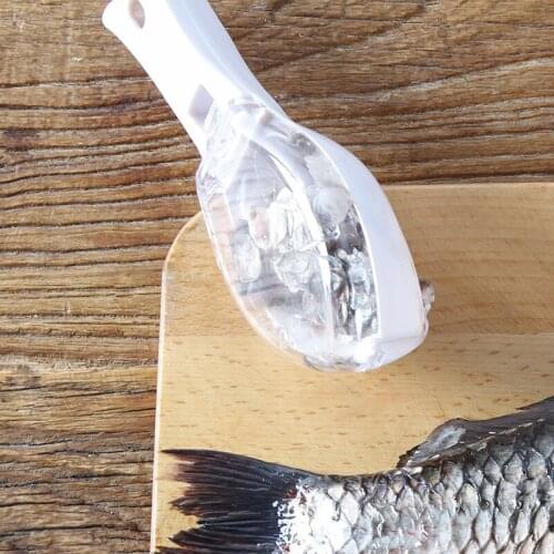 New Practical Fish Scale Remover Scraper Cleaner Kitchen Tool Peeler 1 Pcs Scraping Fish Cleaning Tool Lid Kitchen Accessories