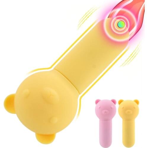 10 Frequency G-spot Massager Bullet Vibrating Egg Little Bear Vibrator Clitoris Stimulator Sex Toys for Women