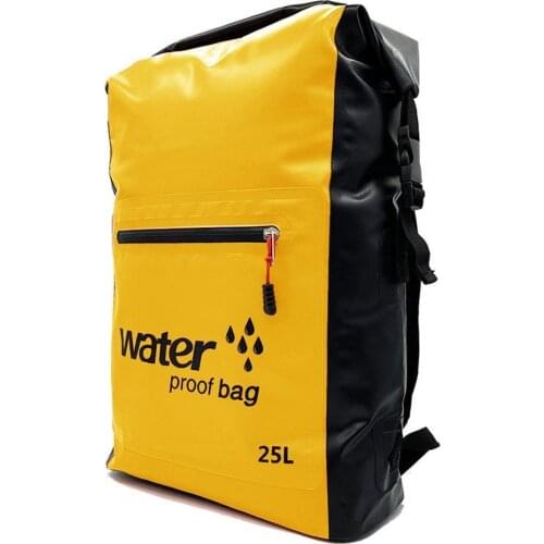 1Pc 25L PVC Bag Outdoor Swimming Mountaineering Backpack Canoeing Bag Bag Storage Sack Travel Rafting Kayaking Sports Water T7U3