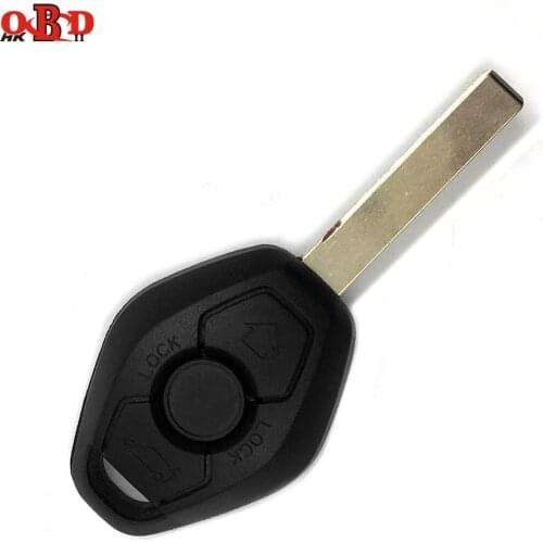 2pcs,Good Quality 3 button Uncut Remote Car Key Case Shell For BMW 3 5 7 Series X5 X3 Z3 Z4(with logo)