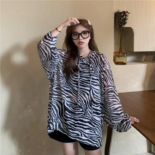 #4342 Summer Hooded T Shirt For Women Loose Harjuku Batwing Long Sleeved T Shirt Female Mesh Thin Sunscreen Womens Tee Shirts