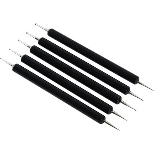 5PCS Indentation Pen Double Head Carving Sculpture Tools Nail Point Drill Art Craft Pottery Clay Dolls Tool