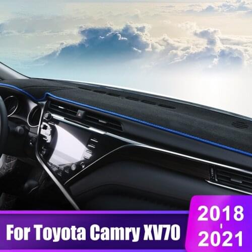 For Toyota Camry 70 XV70 2018 2019 2020 2021 Car Dashboard Cover Avoid Light Pad Instrument Platform Desk Mat Carpet Accessories