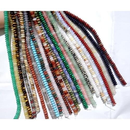 4*6mm Natural stone lapis Quartz crystal Turquoises tiger eye beads pendant for Diy Jewelry Making Necklace Accessories 79pcs