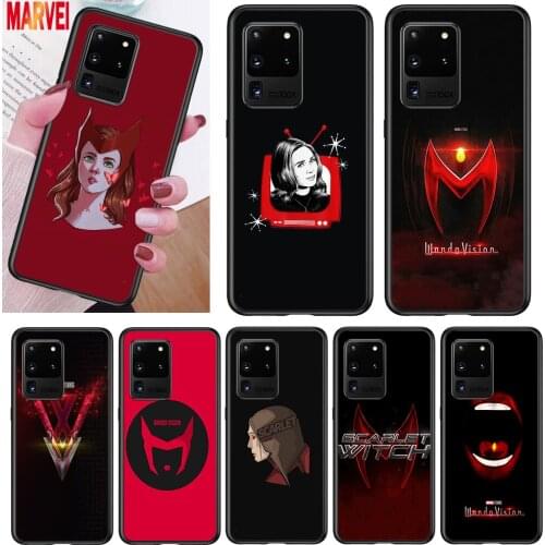 Scarlet Witch Cute Logo For Samsung Note 20 10 8 9 M02 M31 S M60S M40 M30 M21 M20 M10S F62 M62 M01 Ultra Pro Plus Phone Case