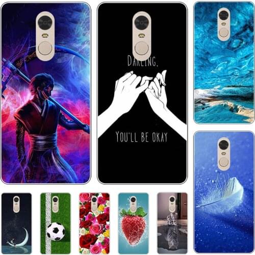 For Xiaomi Redmi Note 4 4X Note4 Global Version Case For Redmi 5 Plus Cartoon Pattern Hard Matte Cover Coque Animal Flower Shell