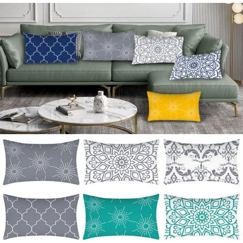30X50CM Waist Pillowcase Nordic Geometric Print Cushions Case Throw Pillows Cover Living Room Sofa Bedroom Decor