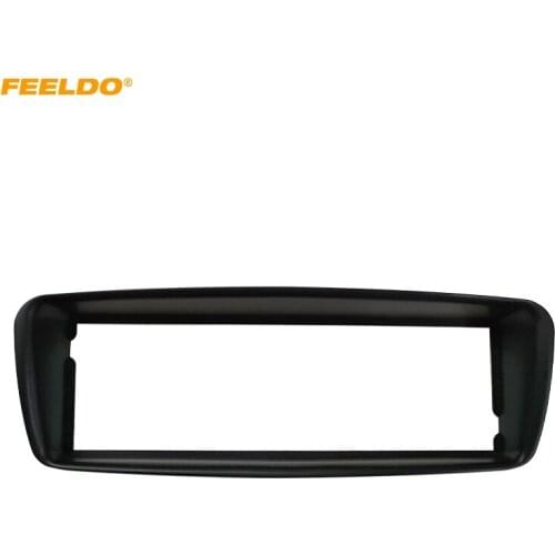 FEELDO Car One DIN CD Radio Fascia Frame for Peugeot 206 1998-2007 Stereo Plate Face Panel Dashboard Installation Trim Kit