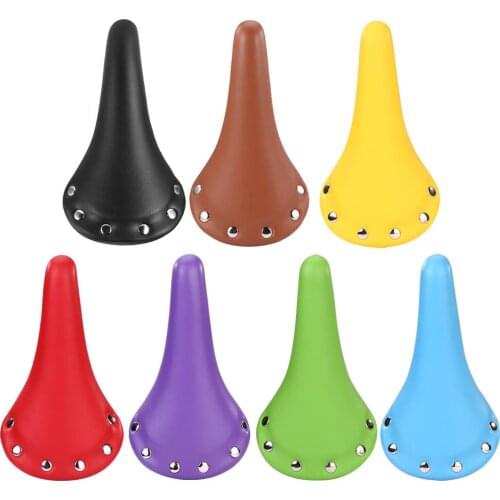 Bicycle Saddle Leather Soft Bike Seat Cover Mat Cycling Bike Saddle Cushion Cycling Saddle Bike Saddle Racing Seat Mountain Bike