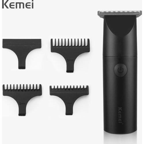 Kemei R-type Portable Hairdresser Trimmer Electric Hair Clipper Hair Clipper Waterproof Hair Clipper Safety Care Tool 43D