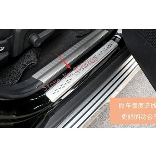 For Dodge Journey JUCV 2009 2010 2011 2012 2013 2014 2015 2016 outside Door Sill Scuff Gate Plate Car Styling Accessories 4pcs