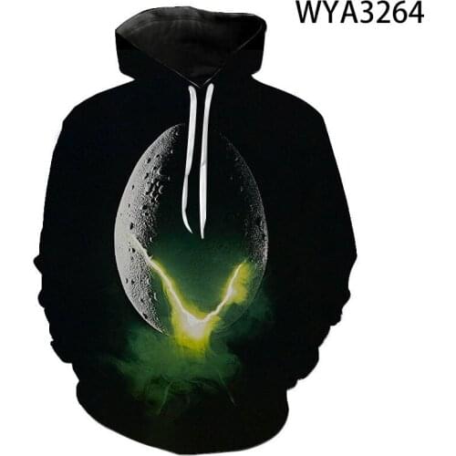 2020 New Casual Movie Alien Men Women Children Hoodies 3D Printed Fashion Sweatshirts Boy Girl Kids Streetwear Cool Coat