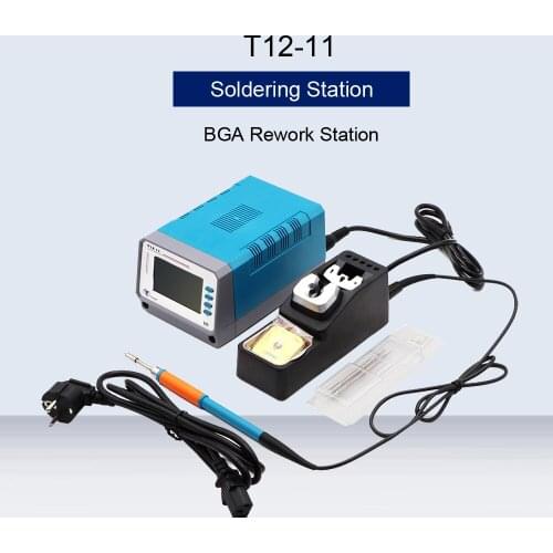T12-11 75W Lead Free Soldering Station Soldering Iron Welding For Phone Circuit Board Repair Auto Sleep BGA Rework Station