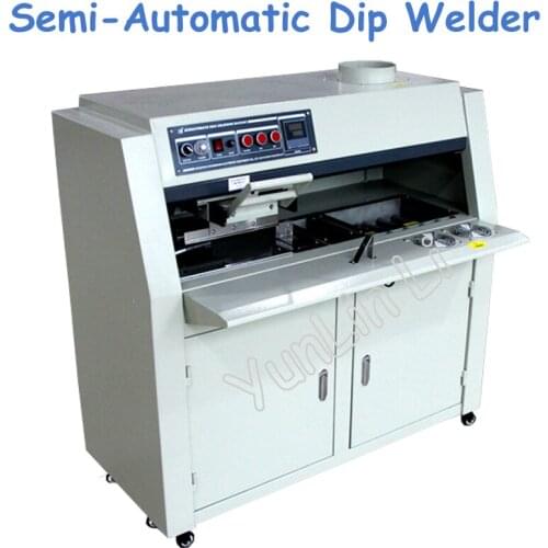 220V Semi-Automatic Dip Welder Lead-Free Flux Spray PCB Circuit Board Dip Tin Furnace