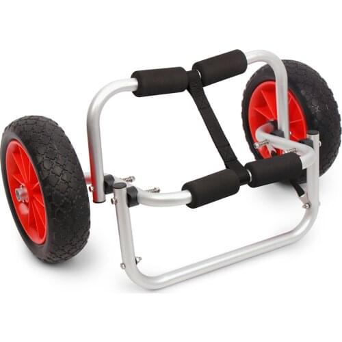 Portable Kayak Trolley 65KG Loading Capacity Foldable Kayak Trolley Energy-saving Two-wheeled Carrier Cart for Kayak Canoe Boat