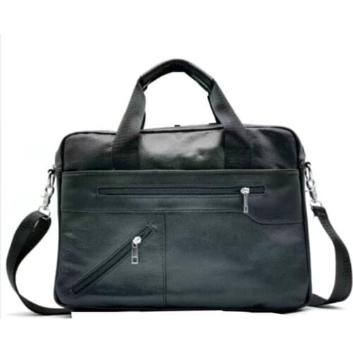 Male Genuine Leather Tote Briefcases Messenger Laptop Bag Office Mens Business leather Bag Male Handbag Shoulder Crossbody bag