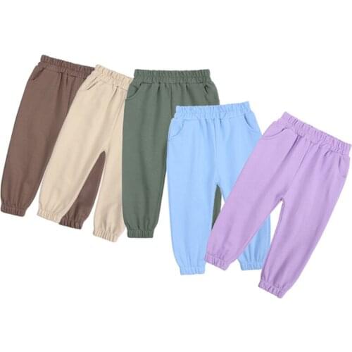 Boys Girls Casual Pants Toddler Pants Spring Autumn Kids Loose Pants Fashion Korean Childrens Sweatpants Trousers