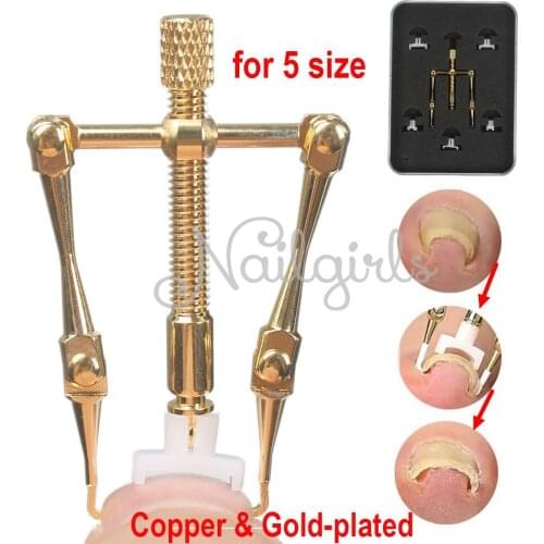 Professional 100% copper Ingrown Toenails foot Toe nail Correction Tool Manicure Clipper Pedicure Fixer file Recover for feet