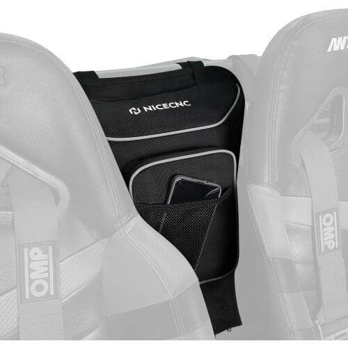 NiceCNC UTV Cab Pack Center Seat Storage Bag for Polaris Ranger RZR 4 800 RZR 570 800 1000 RZR XP 4 900 RZR XP Hanging bag black