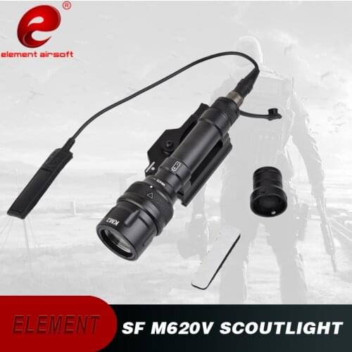 Element Airsoft Tactical Flashlight Strobe Version Hunting Lamp Surefir M620V Scout Gun Weapon Light Airsoft EX345