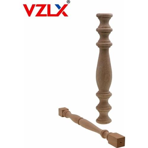 VZLX Corridor Bridge Column Wood Fence Beads Lathe Small Applique Vintage Home Decor Wedding Garden Decoration Accessories Craft