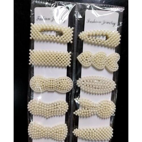 10pcs/set Simulated Pearl Hair Clips Women Hairpins Girls Hair Barrettes Princess Hairgrip Hair Accessories