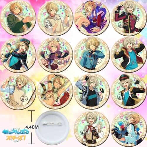 14pcs Ensemble Stars SHIRATORI AIRA 44mm Bedge Figure Badge Button Brooch Pin Souvenir Anime Cosplay Gift 8741