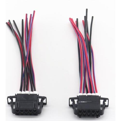 2 Pcs 10-Pin Car Seat Adjust Switch Plug Wiring Harness for A3 A4 A6 TT Golf 5 6 Passat B6 Octavia 1J0 972 725 1J0972725