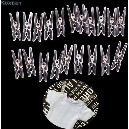 20pcs Small Clothes Pegs For Photo Clips Clothespin Paper Craft Decoration Clips Pegs Mini Size Plastic Clips
