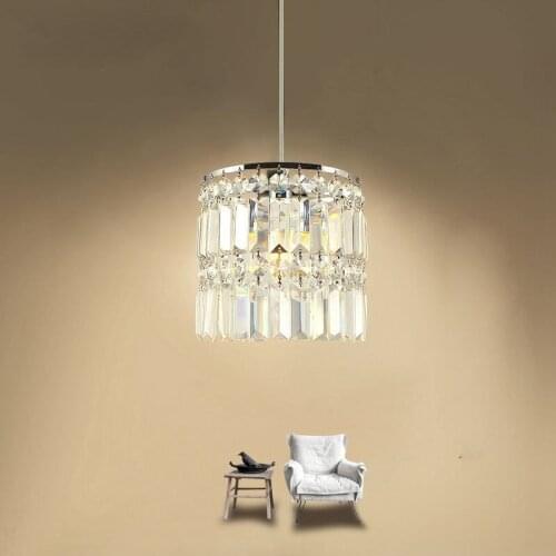 8" Luxury Crystal Corridor Porch Pendant light Dining Room Restaurant Bar Counter Pendant Lights Hallway Balcony Pendant Lights