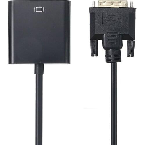 1080P DVI-D to VGA Adapter DVI-D 24+1 Pin To VGA 15Pin Female SVGA Computer Video Adapter Converter for PC HDTV Monitor